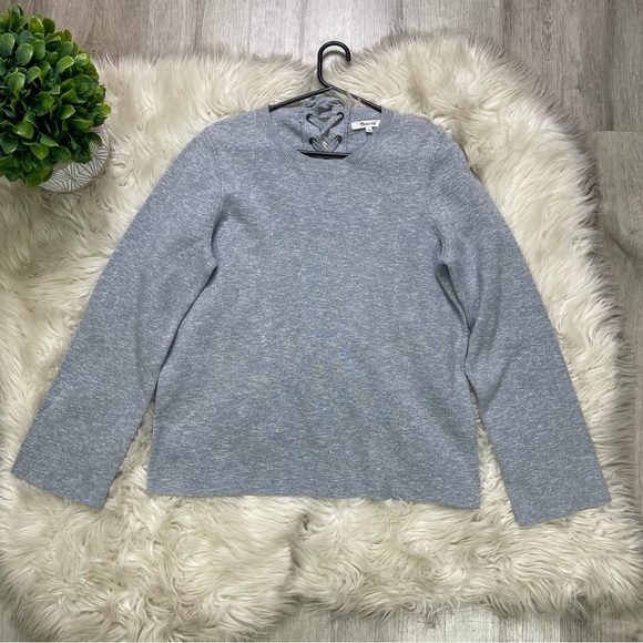 Madewell Laced Back Pullover Sweater Large - Picture 7 of 7